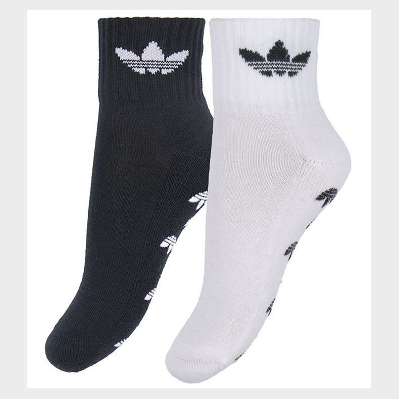 adidas Originals Strmper m. Antiskrid - 2-pak - Sort/Hvid