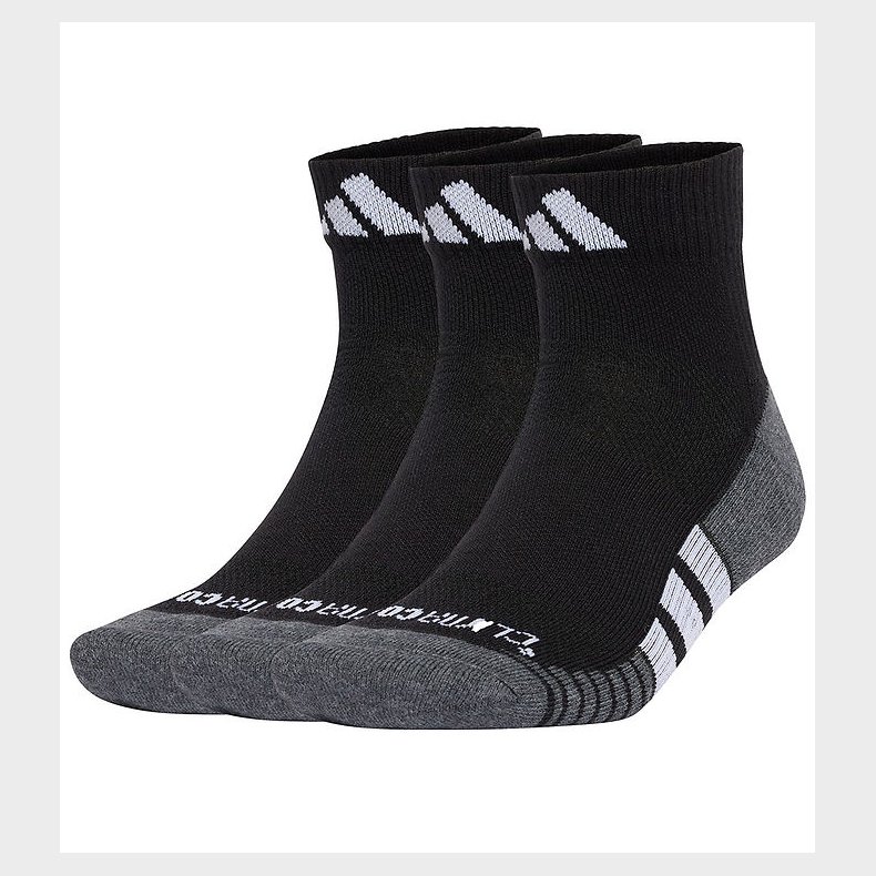 adidas Performance Ankelstrmper - 3-pak - Sort/Gr