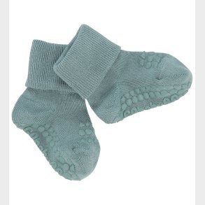 GoBabyGo Str�mper - Bambus - Non-Slip Socks - Dusty Blue