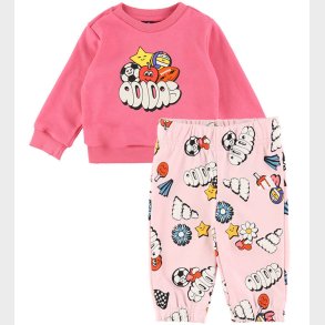 adidas Performance Sweats�t - I FUN AOP JOG - PNKFUS/WHITE