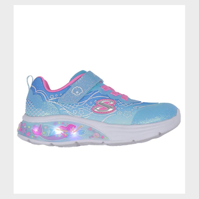Skechers Sko m. Lys - My Dreamers Lil Mermaid - Bl�/Multi