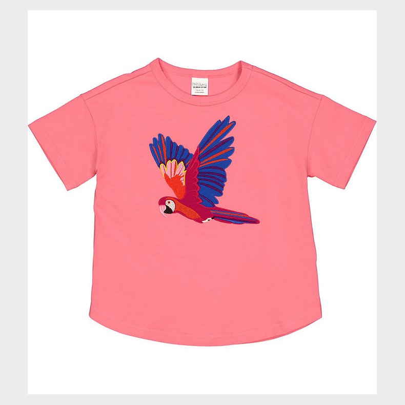 Freds World T-shirt - Hello Parrot - Pink