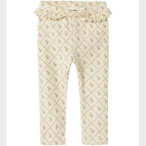 Lil Atelier Leggings - Rib - NbfGago - Turtledove