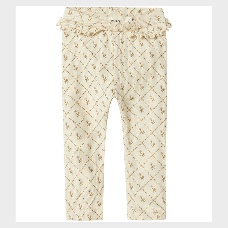 Lil Atelier Leggings - Rib - NbfGago - Turtledove