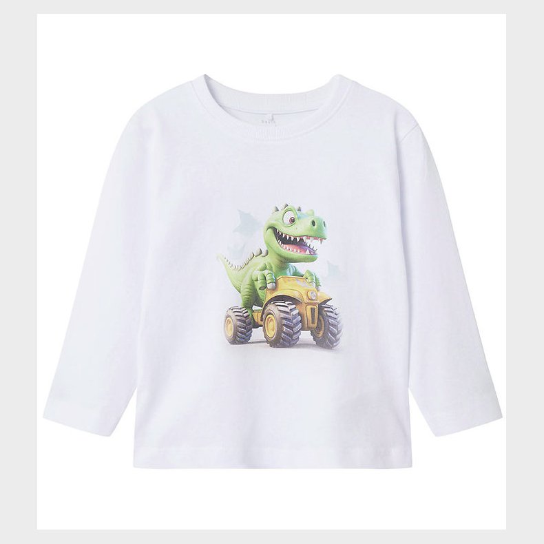 Name It Bluse - NmmVoto - Bright White/Race Dino