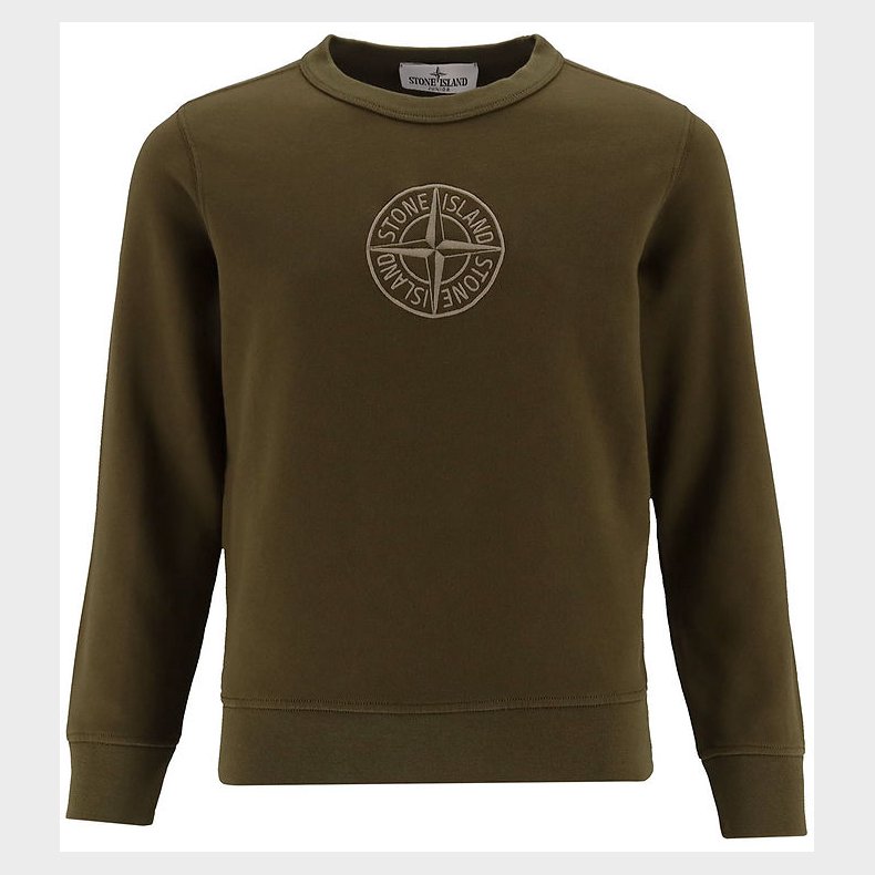 Stone Island Sweatshirt - Armygrn m. Logo