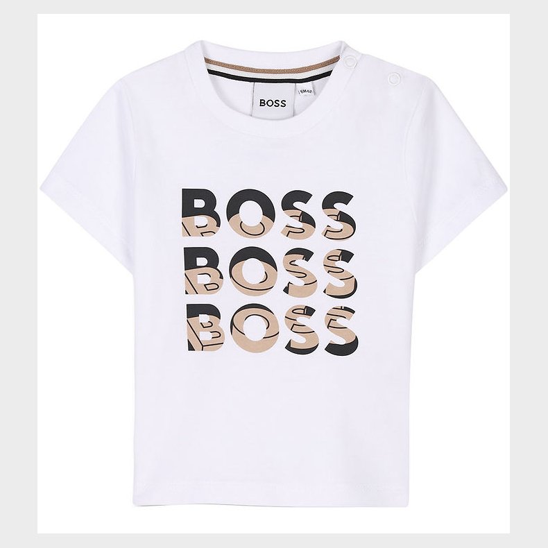 BOSS T-shirt - Hvid m. Print