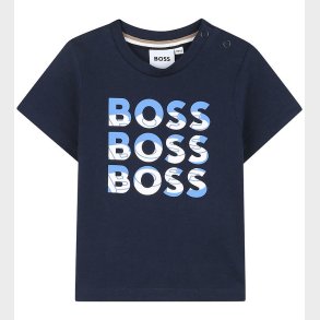 BOSS T-shirt - Navy m. Print