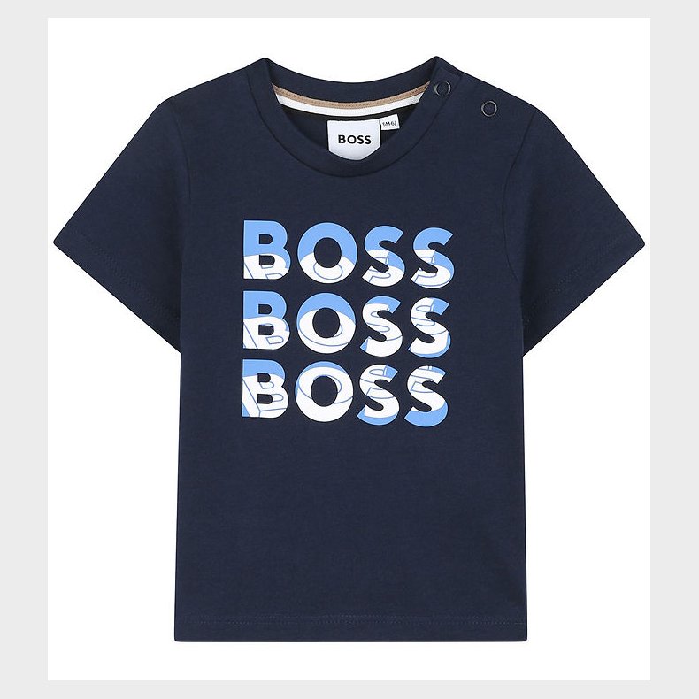 BOSS T-shirt - Navy m. Print