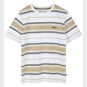 BOSS T-shirt - Stone/Off White