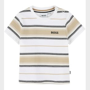 BOSS T-shirt - Stone/Off White