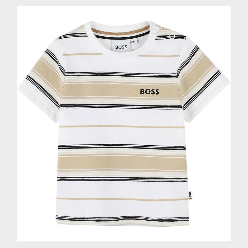 BOSS T-shirt - Stone/Off White