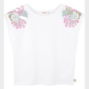 Billieblush T-shirt - Hvid m. Pailletter