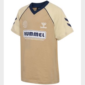 Hummel T-shirt - hmlRolf - Cornstalk m. Logoprint