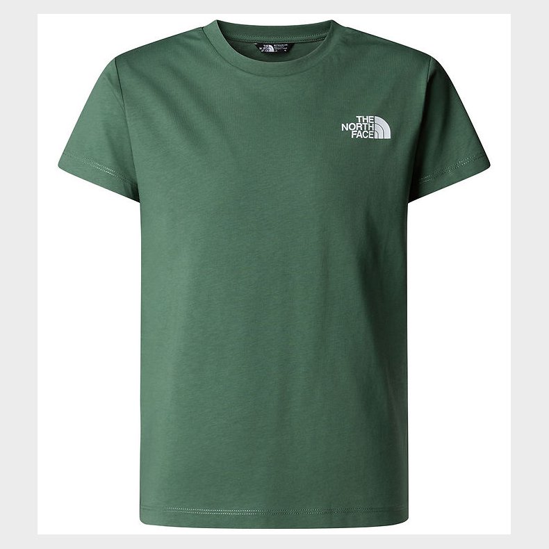 The North Face T-shirt - Box - Duck Green m. Print