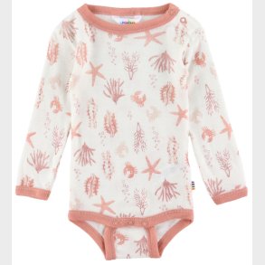 Joha Body l/ - Uld - Lyserd m. Print