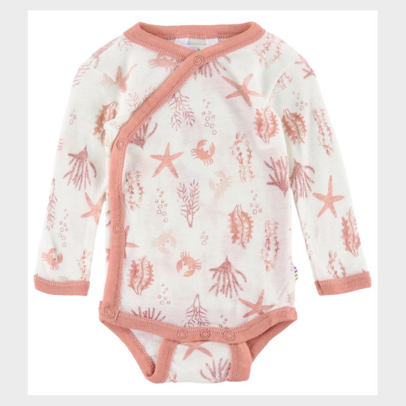 Joha Sl�-om Body l/� - Uld - Lyser�d m. Print