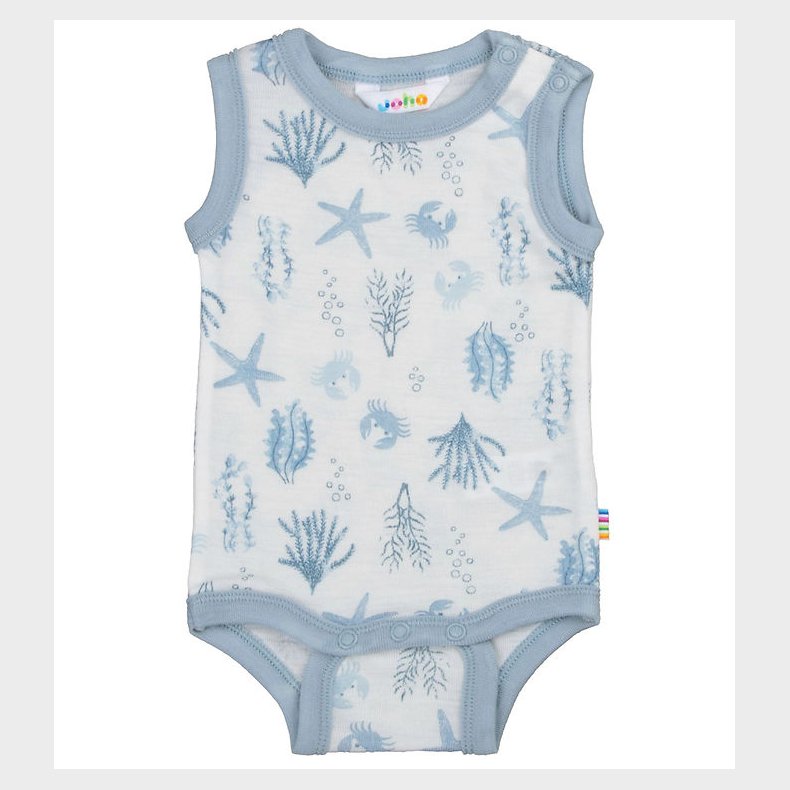 Joha Body u/� - Uld - Lysebl� m. Print