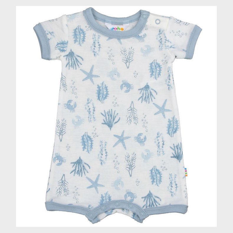 Joha Sommerdragt - Uld - Lysebl� m. Print