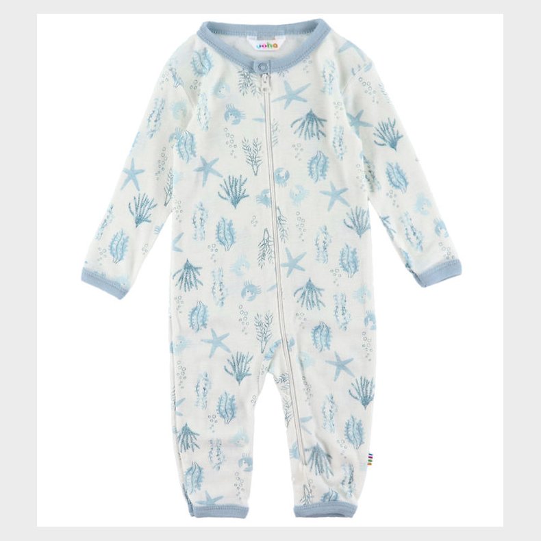 Joha Heldragt - Uld - Lysebl� m. Print