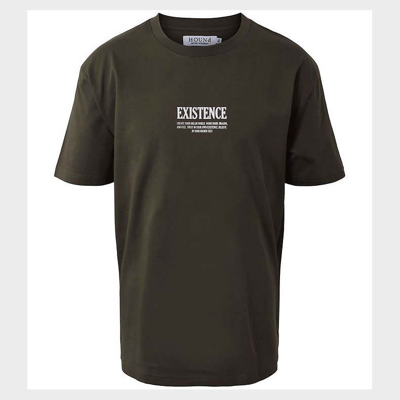 Hound T-shirt - Armygr�n m. Print