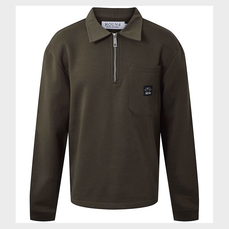 Hound Sweatshirt m. Lynl�s - Armgr�n