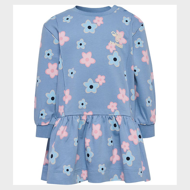 Hummel Kjole - hmlRinna - Faded Denim m. Blomster