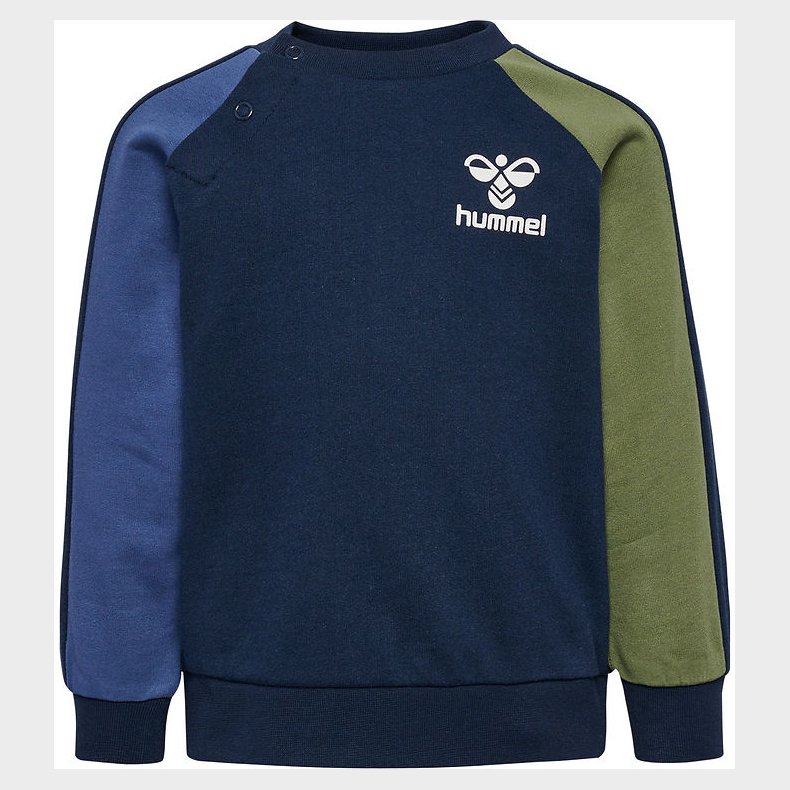 Hummel Sweatshirt - hmlAssym - Black Iris m. Logo