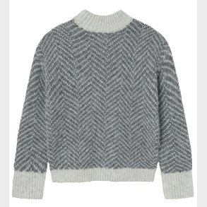 LMTD Bluse - Strik - NlfNildes - Dark Grey Melange/Light Grey Me