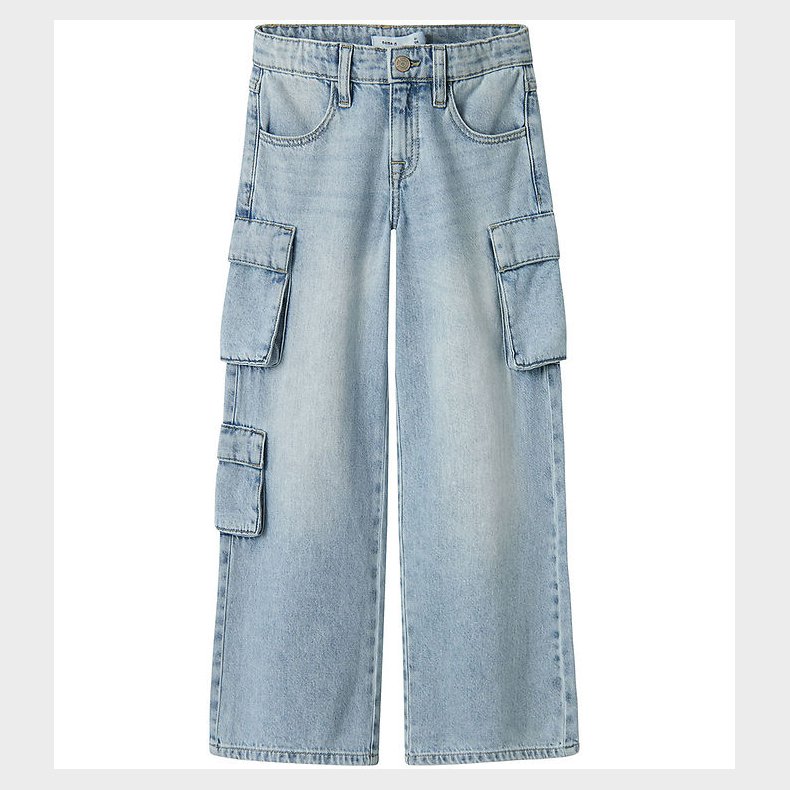 Name It Jeans - Wide - Noos - NkfBella - Light Blue Bleached Den