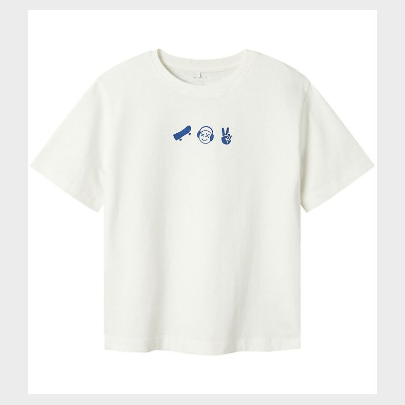 Name It T-shirt - NkmBekaj - Cloud Dancer/LIMOGES