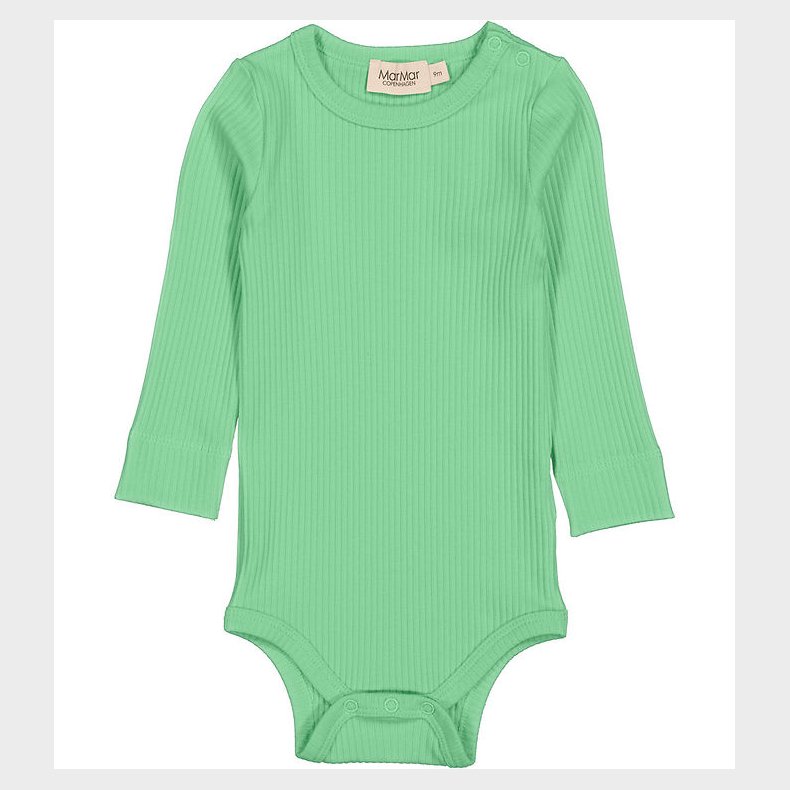 MarMar Body l/� - Rib - Modal - Plain - Cale Green