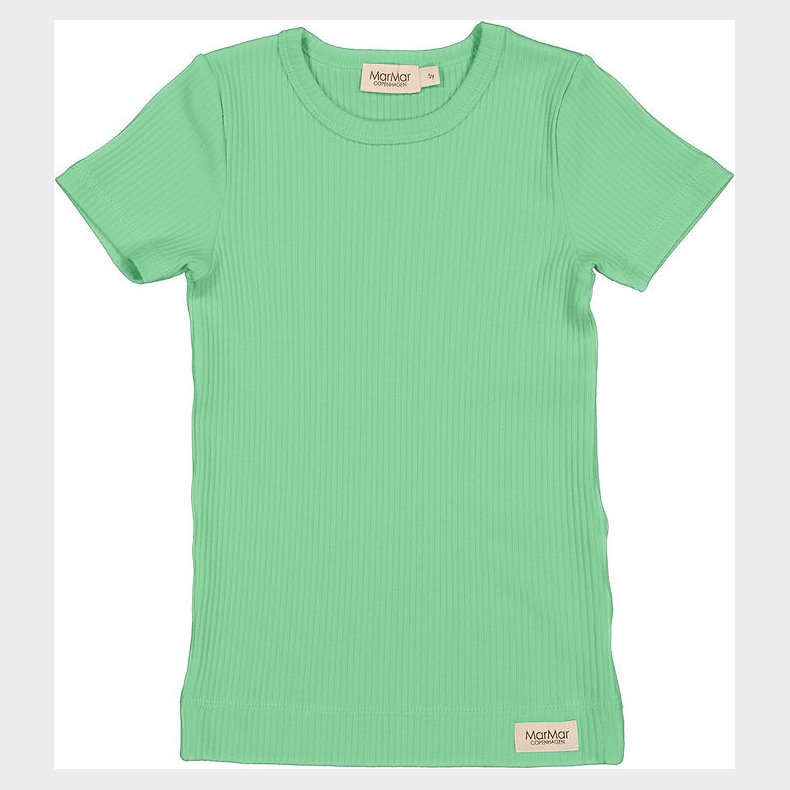 MarMar T-shirt - Rib - Modal - Plain - Cale Green