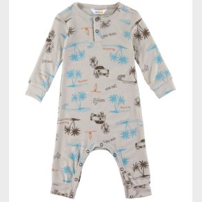 Joha Heldragt - Uld/Silke - Beige m. Print