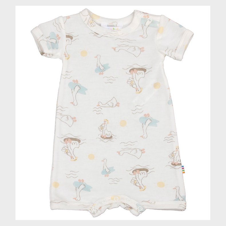 Joha Sommerdragt - Uld/Silke - Off White m. Print