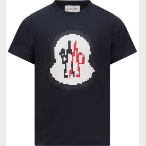 Moncler T-shirt - Navy m. Logo