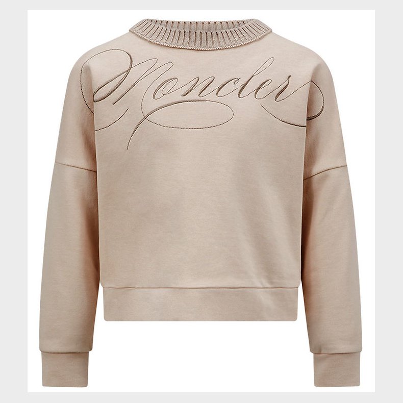 Moncler Sweatshirt - Rosa m. Broderi