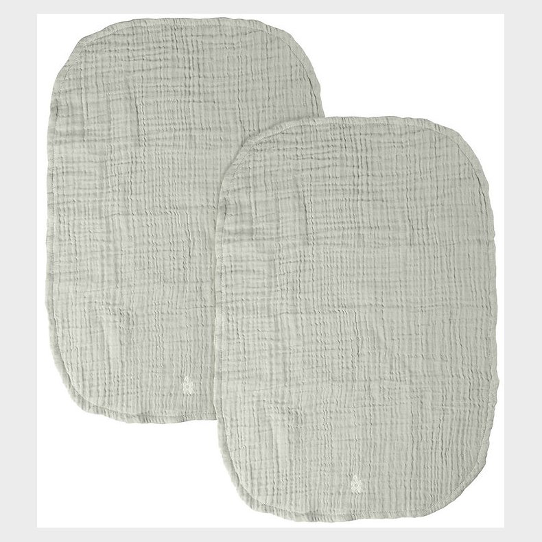 Sebra Pusleunderlag - 2-pak - Musselin - Mist Green