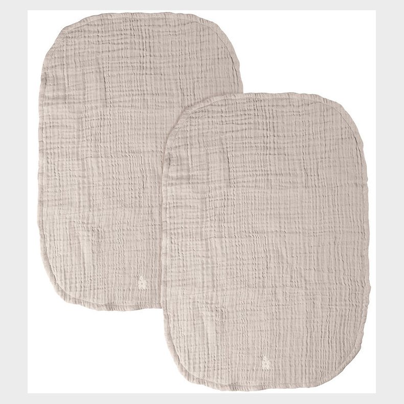 Sebra Pusleunderlag - 2-pak - Musselin - Jetty Beige