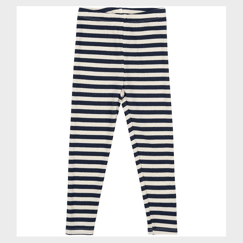 The New Siblings Leggings - Rib - TnsbFro - Mood Indigo Striped