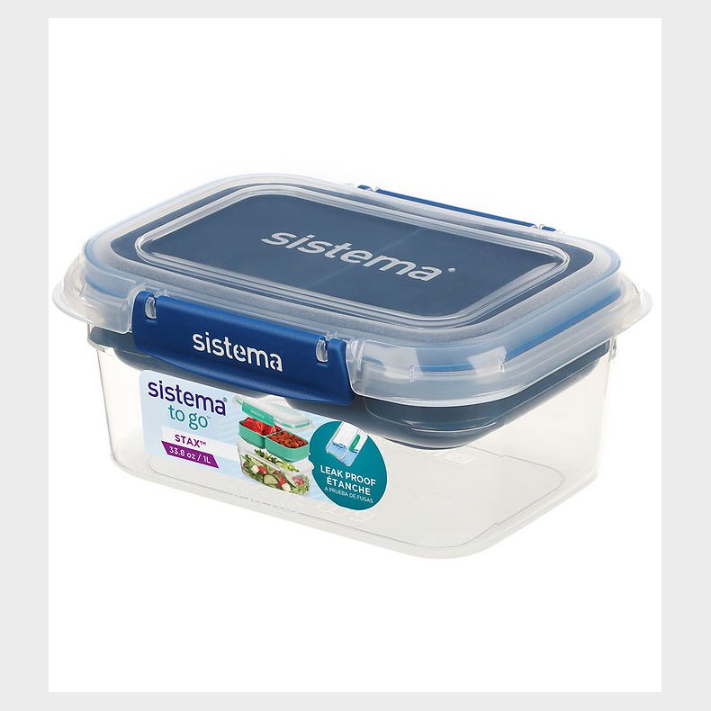 Sistema Madkasse - 1L Rectangle Stax To Go - Bl�