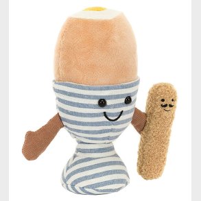 Jellycat Bamse - 16x6 cm - Amuseables Eggetha Egg & Lance Soldie