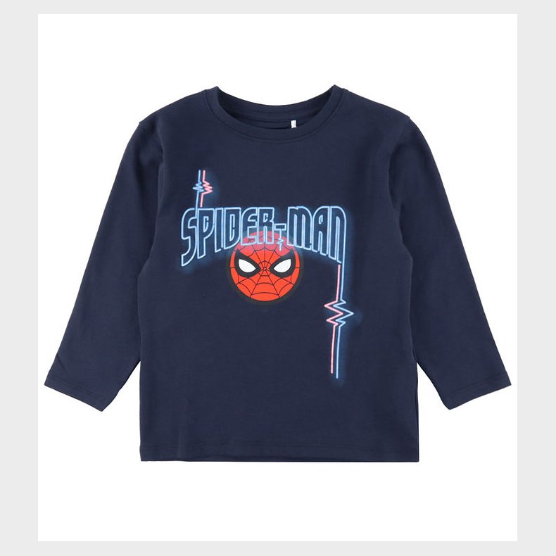 Name It Bluse - NmmJacinto Spiderman - Navy Blazer m. Print