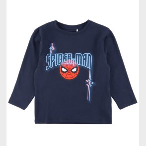 Name It Bluse - NmmJacinto Spiderman - Navy Blazer m. Print