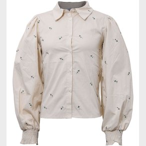 Hound Skjorte - Off White m. Blomster