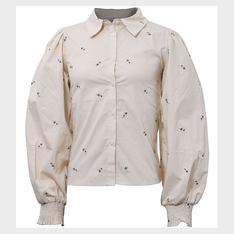 Hound Skjorte - Off White m. Blomster