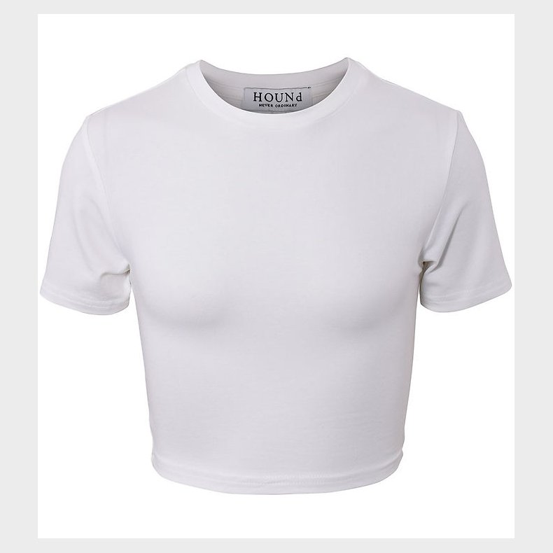 Hound T-shirt - Cropped - Hvid