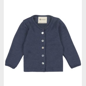 Engel Cardigan - Uld/Silke - Navy Blue
