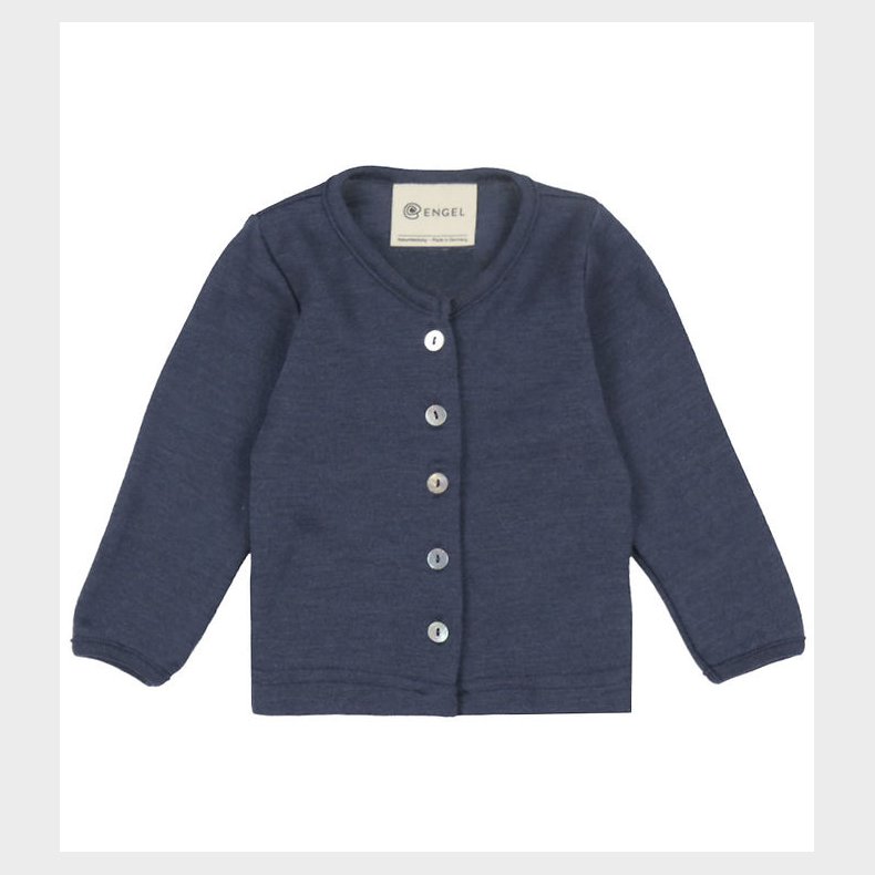 Engel Cardigan - Uld/Silke - Navy Blue