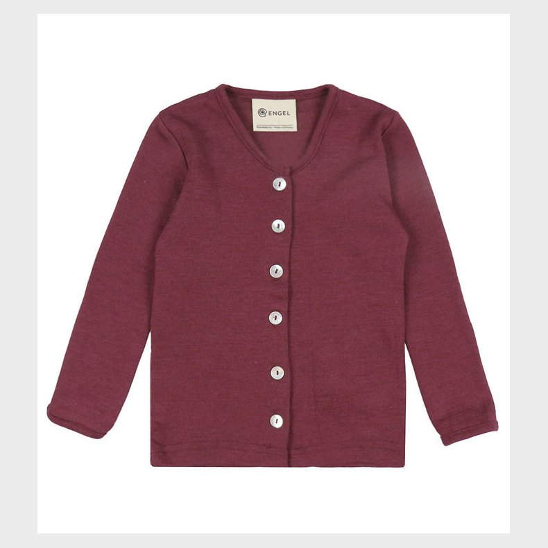 Engel Cardigan - Uld/Silke - Orchid